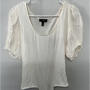 Jessica Simpson Womens Noa Textured Stretch Bodysuit Yellow L